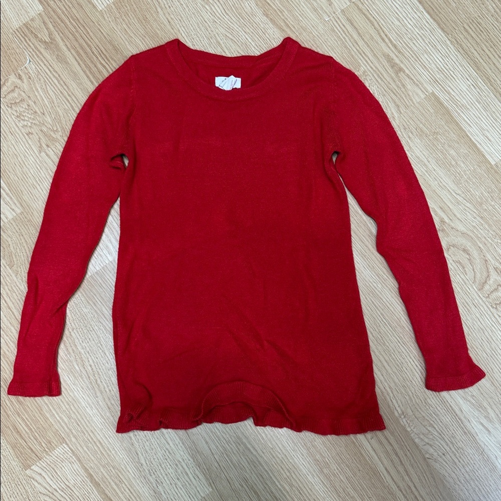 Circo Red Kids Casual Long Sleeve Dress. Comfy Cozy